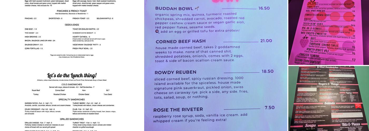 Strawberry Patch Cafe Menu