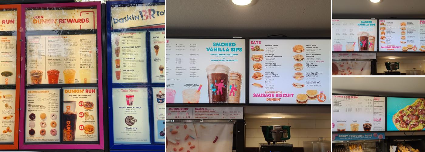 Dunkin' Menu