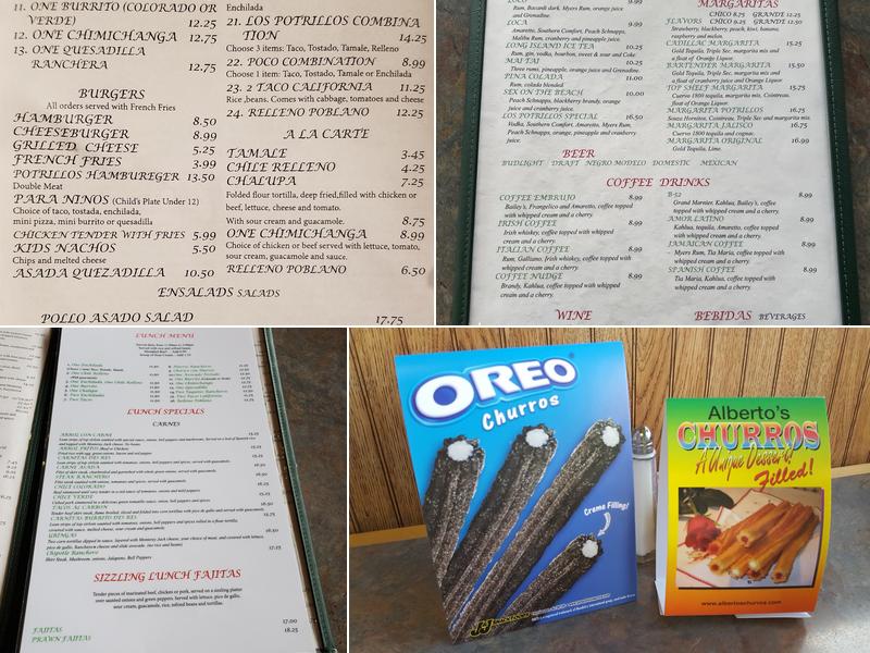 Los Potrillos Menu