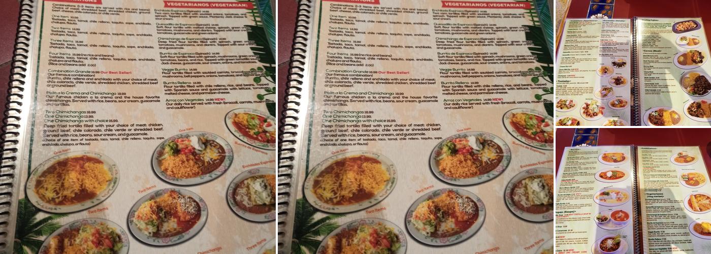 Ixtapa Restaurant Menu