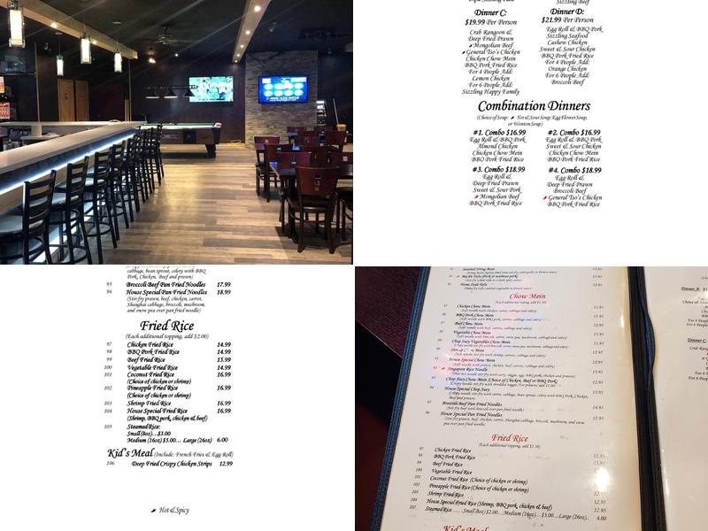 Chopsticks House Menu