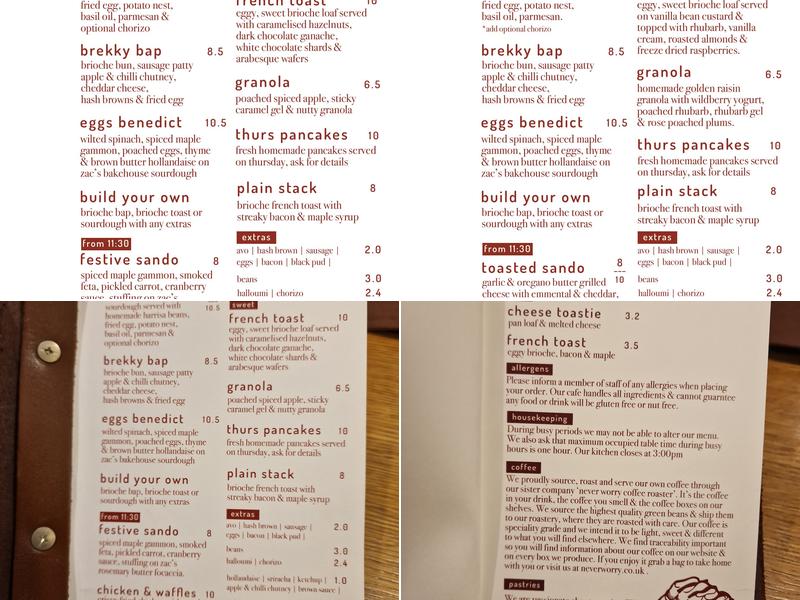 Third Day Coffee Menu