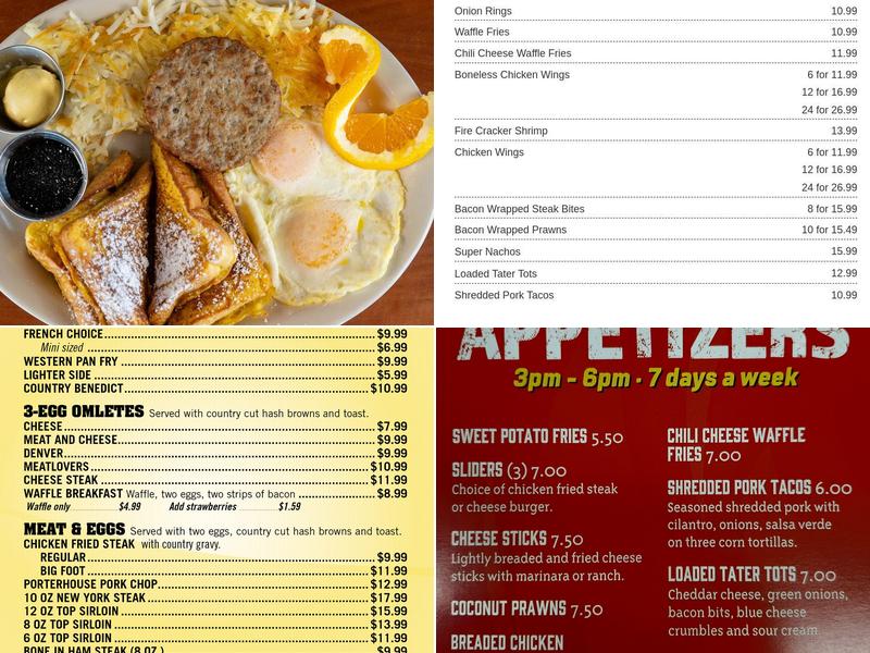 Buzz Inn Steakhouse Menu