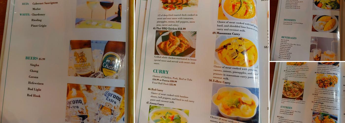 Thai Gusto Menu