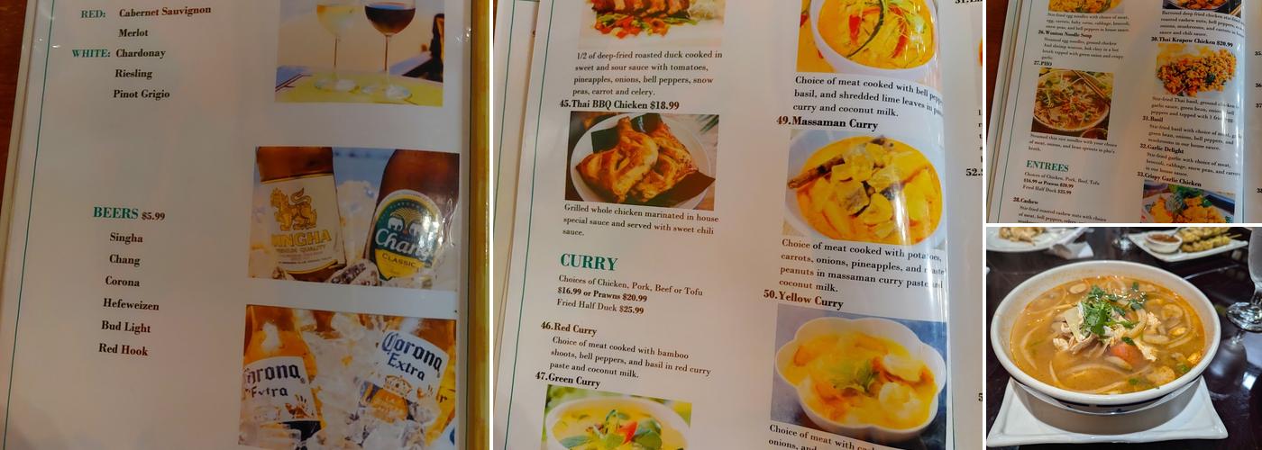 Thai Gusto Menu