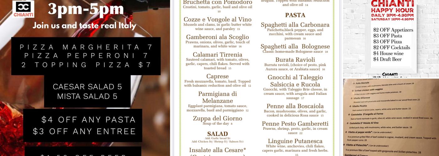 Luca Italian Restaurant Menu