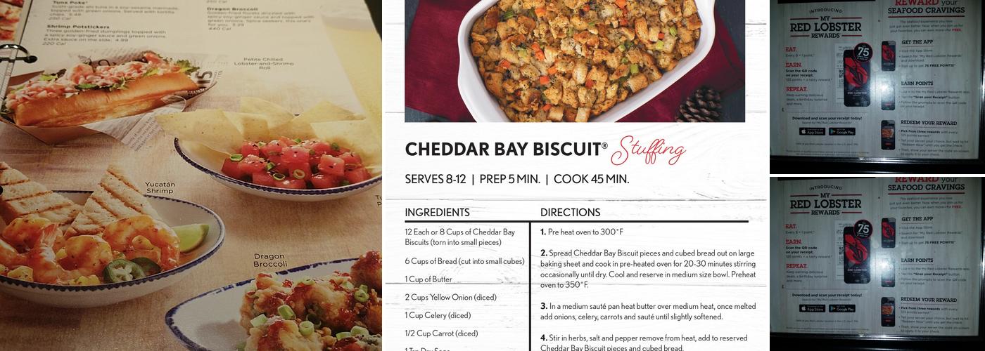 Red Lobster Menu