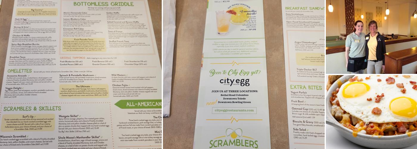 Scramblers Menu