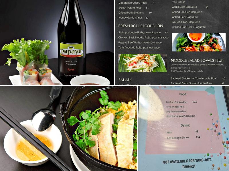 Papaya Renton Landing Menu