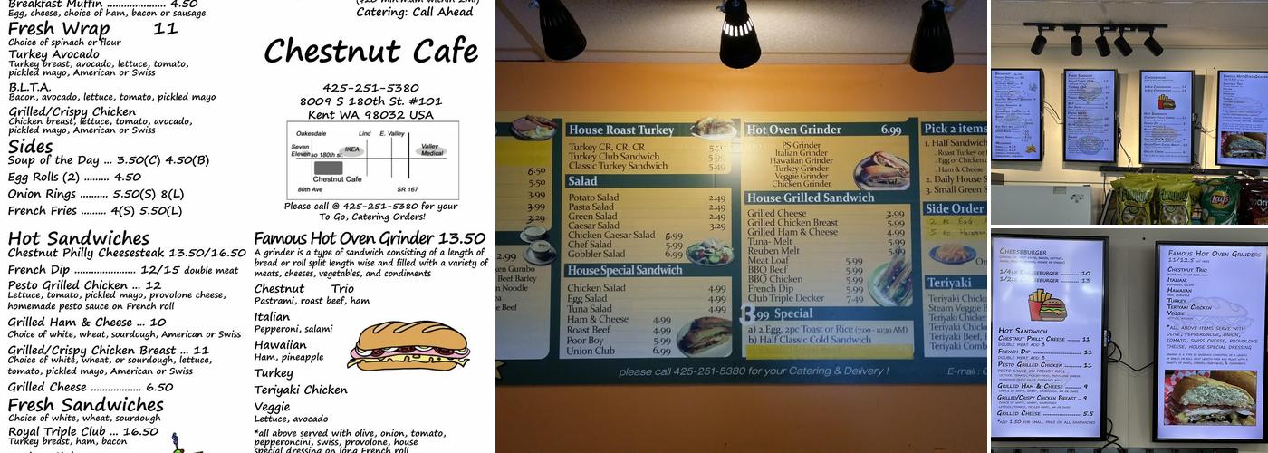 Chestnut Cafe Kent Menu