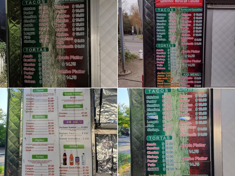 El Gallito Mexican Food Truck Menu