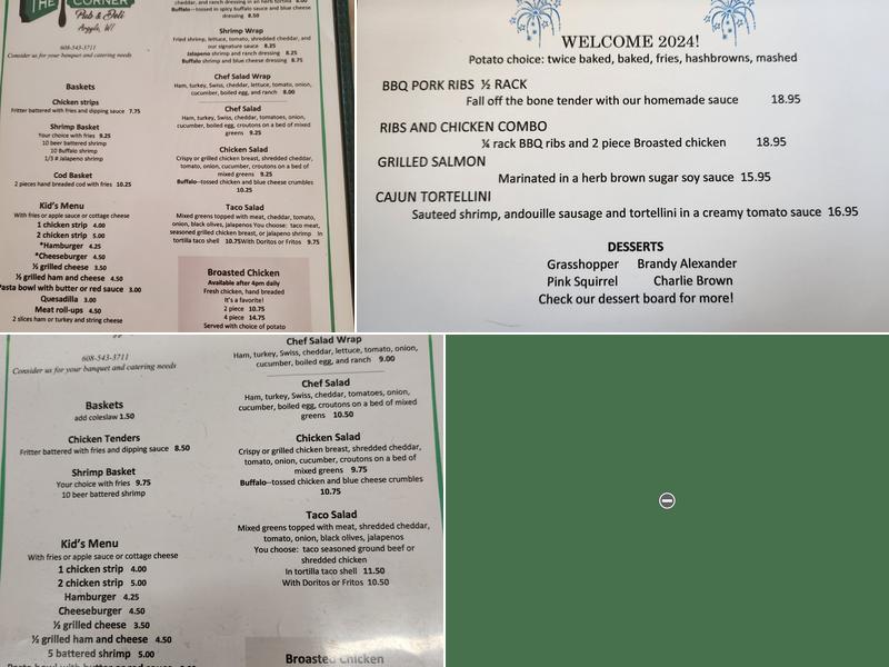 Corner Pub & Deli Menu