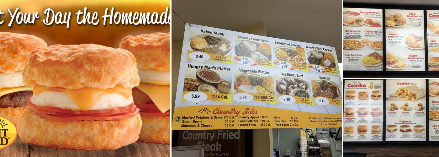 Tudor's Biscuit World Menu