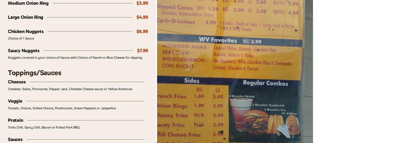 Tom's Menu