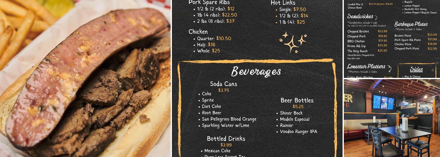 Cedar River BBQ Menu