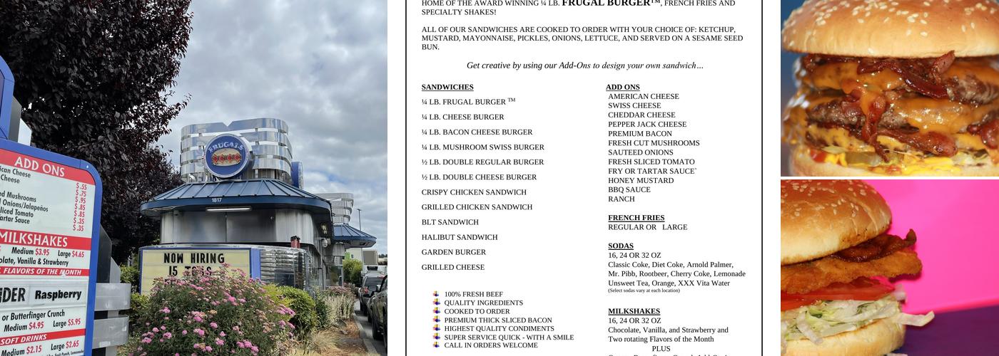 Frugals Menu