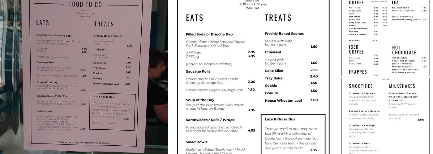 2nd Avenue Cafe Menu
