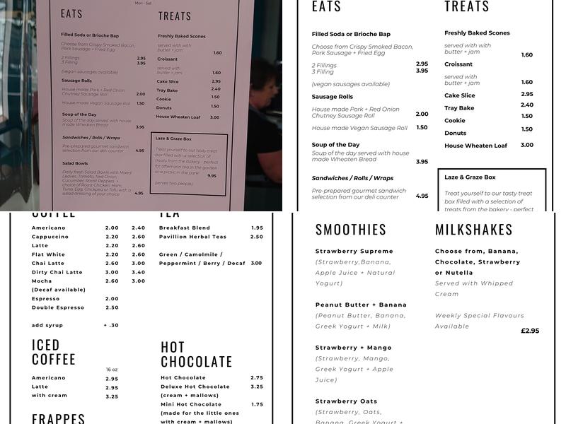 2nd Avenue Cafe Menu