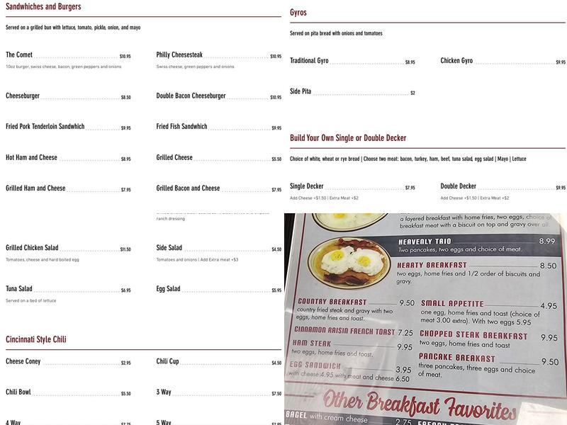 The Mason Grill Menu