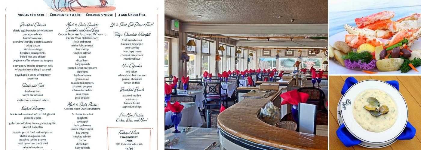 Salty's at Redondo Beach Menu