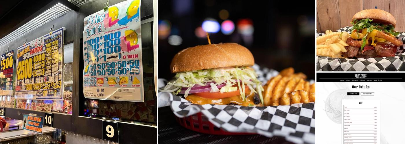 Draft Choice Sports Bar & Grill Menu