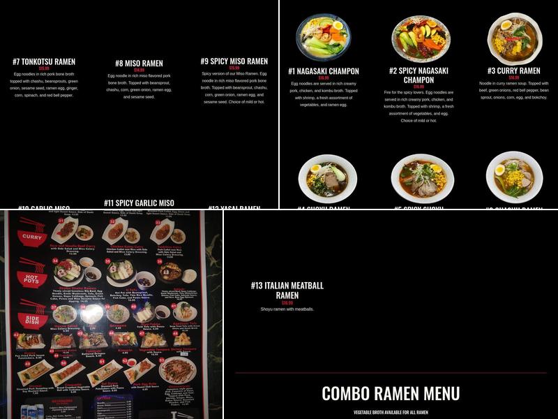 I Love Ramen Menu