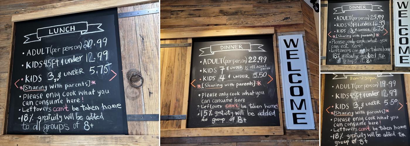 Jasmine Mongolian Grill Menu