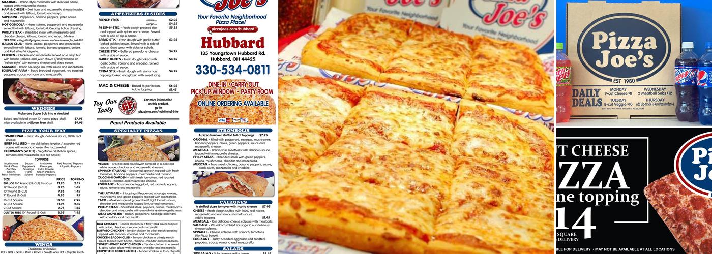 Pizza Joe's Menu