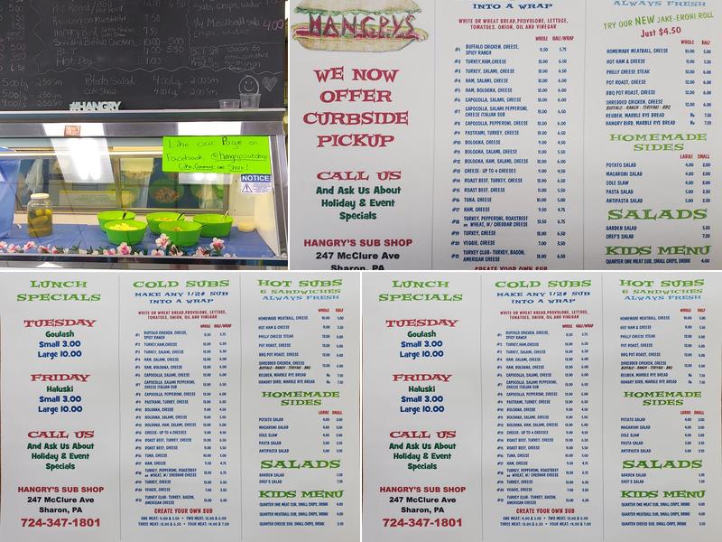 HANGRY'S Sub And Deli Menu