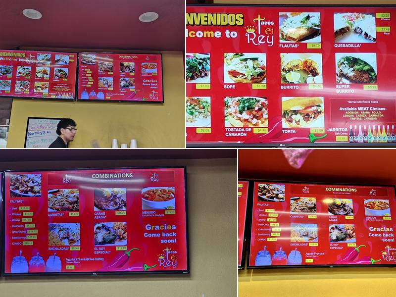 Tacos El Rey Menu