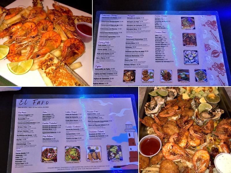 El Faro de Yakima Menu