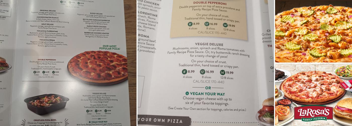 LaRosa's Pizza Boudinot Menu