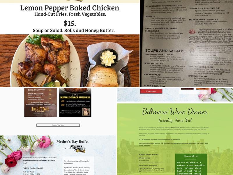 Market Street Grille Menu