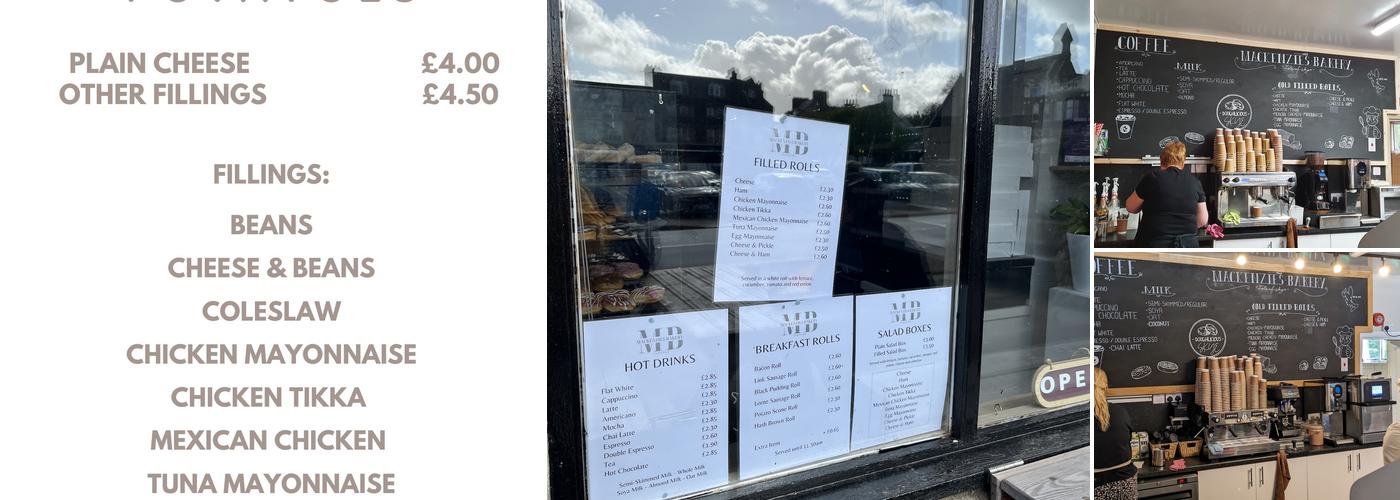 MacKenzie's Bakery Menu