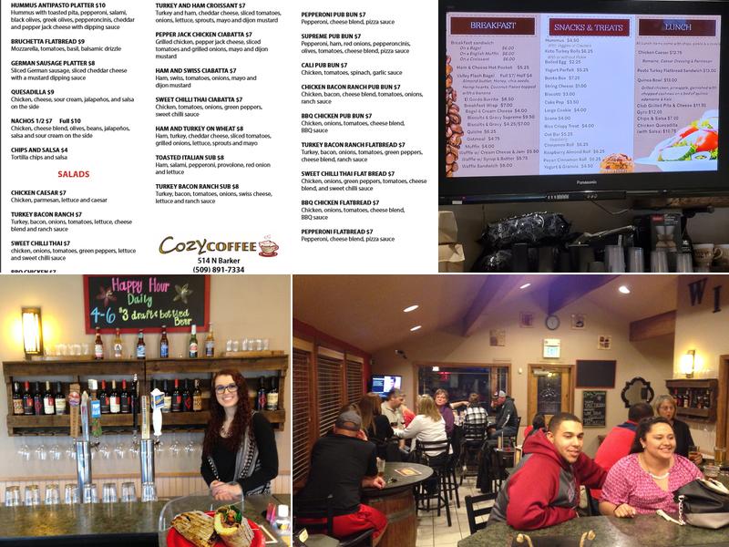 Cozy Coffee & Bistro Menu