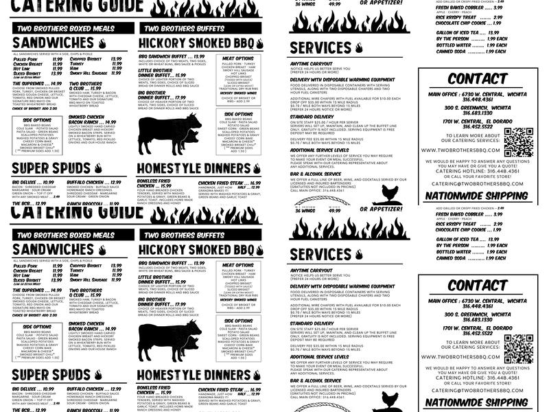 Two Brothers BBQ & Sports Grill Menu