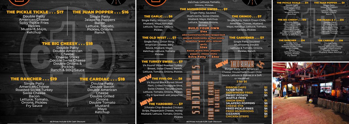 1 Cruisers Boulevard Menu