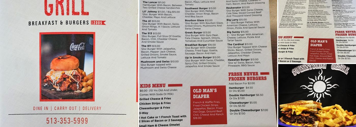 Sunnyside Grill Menu