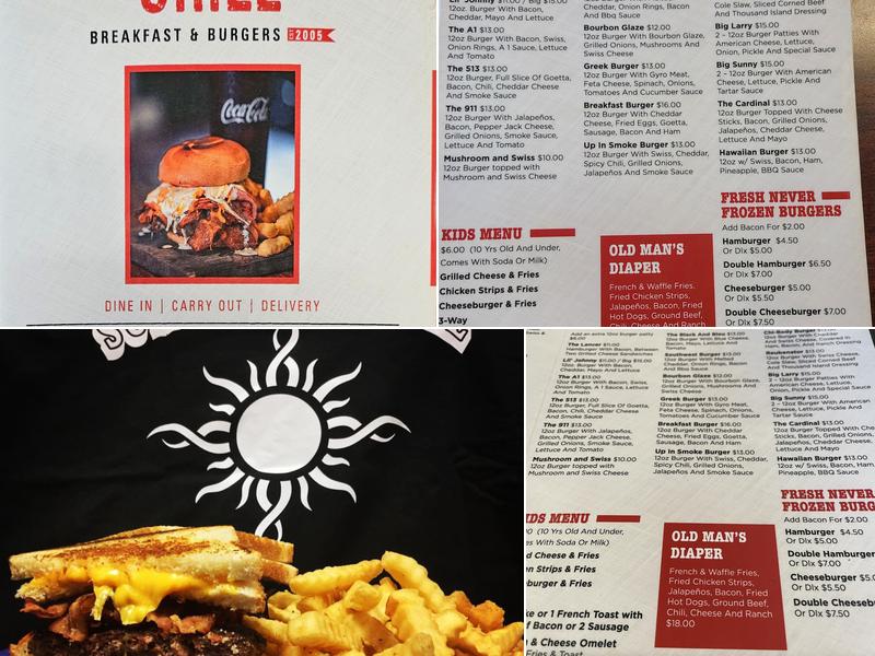 Sunnyside Grill Menu