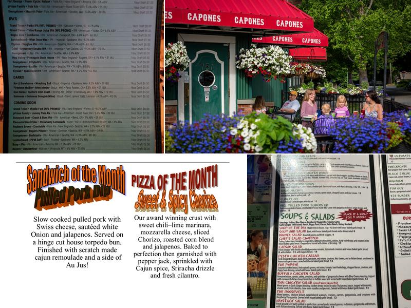 Capone's Pub & Grill Menu