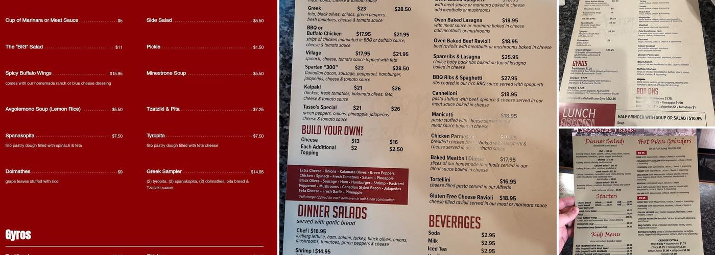 Acropolis Pizza & Pasta - Kirkland Menu