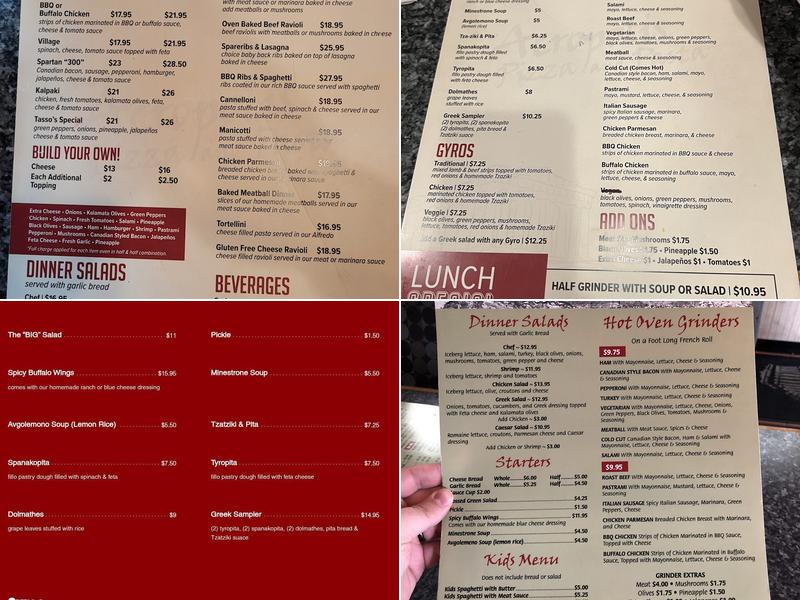 Acropolis Pizza & Pasta - Kirkland Menu