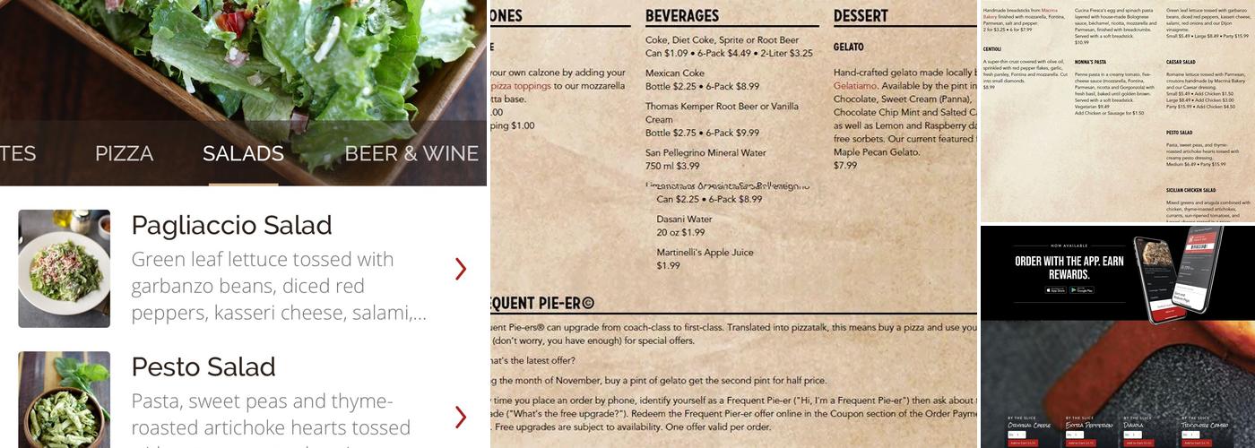 Pagliacci Pizza Menu