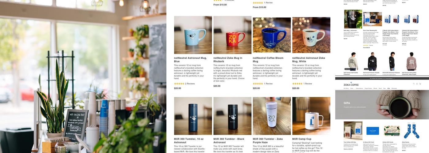 Zoka Coffee Roasters and Tea Company Menu