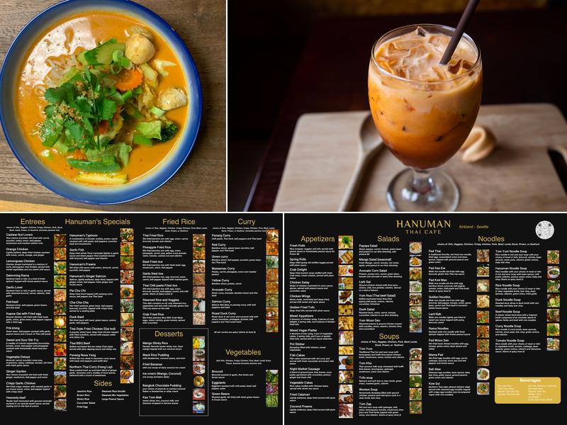 Hanuman Thai Cafe Kirkland Menu