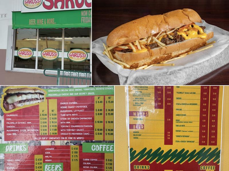 Sarussi Cafeteria and Restaurant Menu