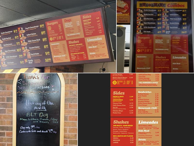 Dog-N-Shake Menu