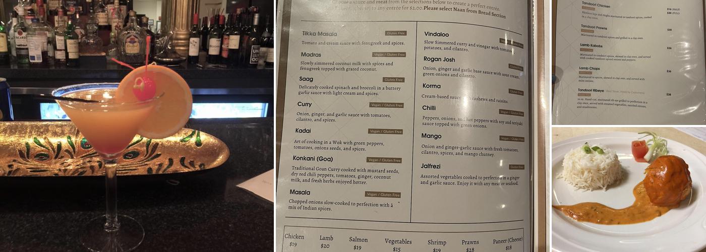 Indian Spice Train Menu