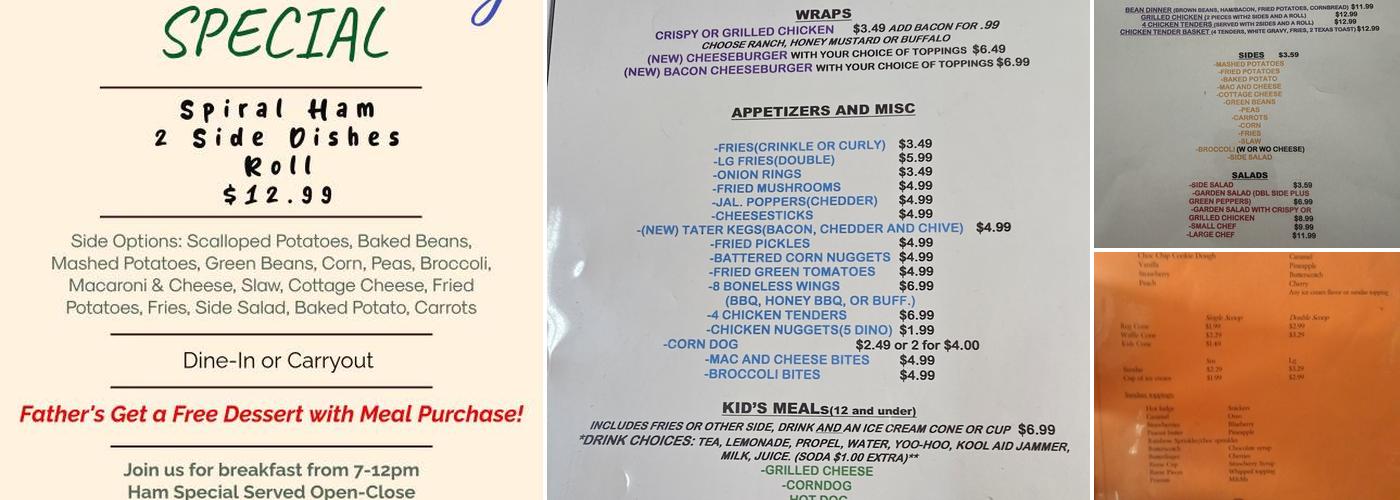 The Oakford Diner Menu