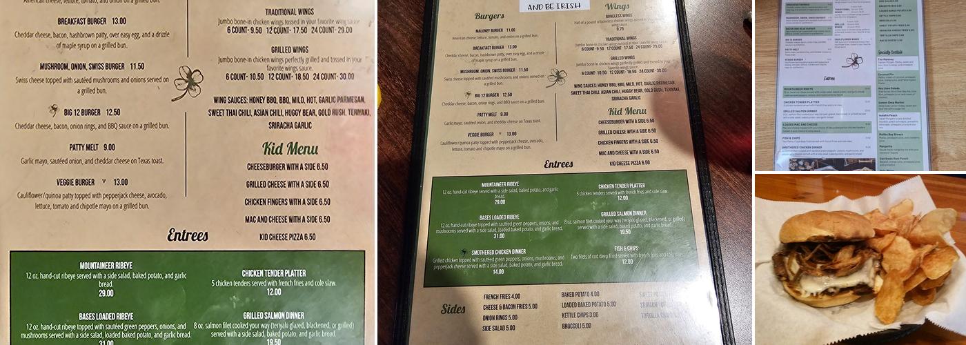 Maloney's Pub Menu